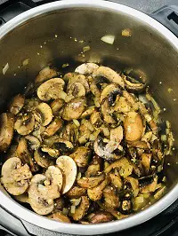 sautéing mushrooms in instant pot