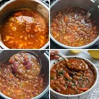 thickening 15 bean soup naturally