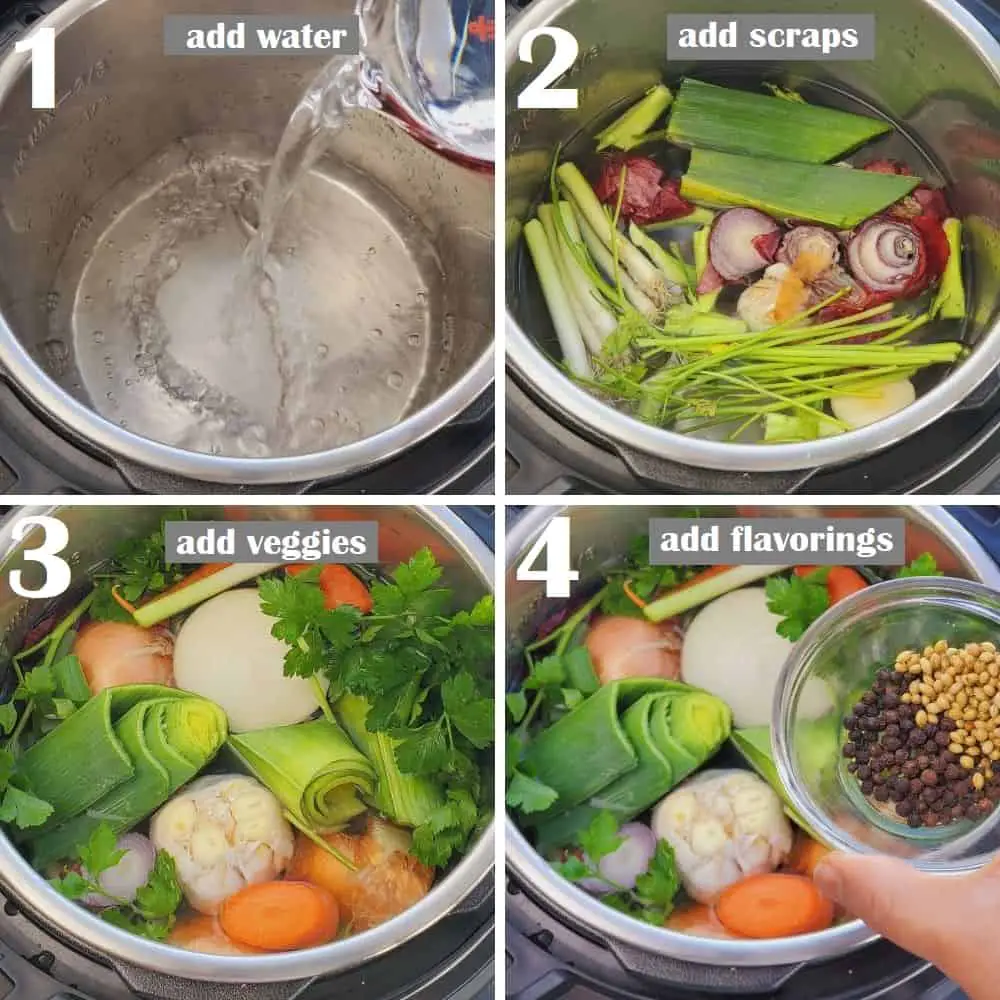 veggies & scraps in instant pot