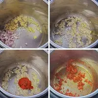sauteing aromatics & red thai curry paste