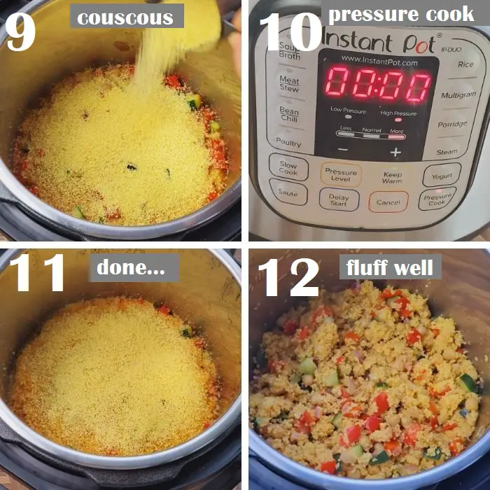 pressure cooking couscous