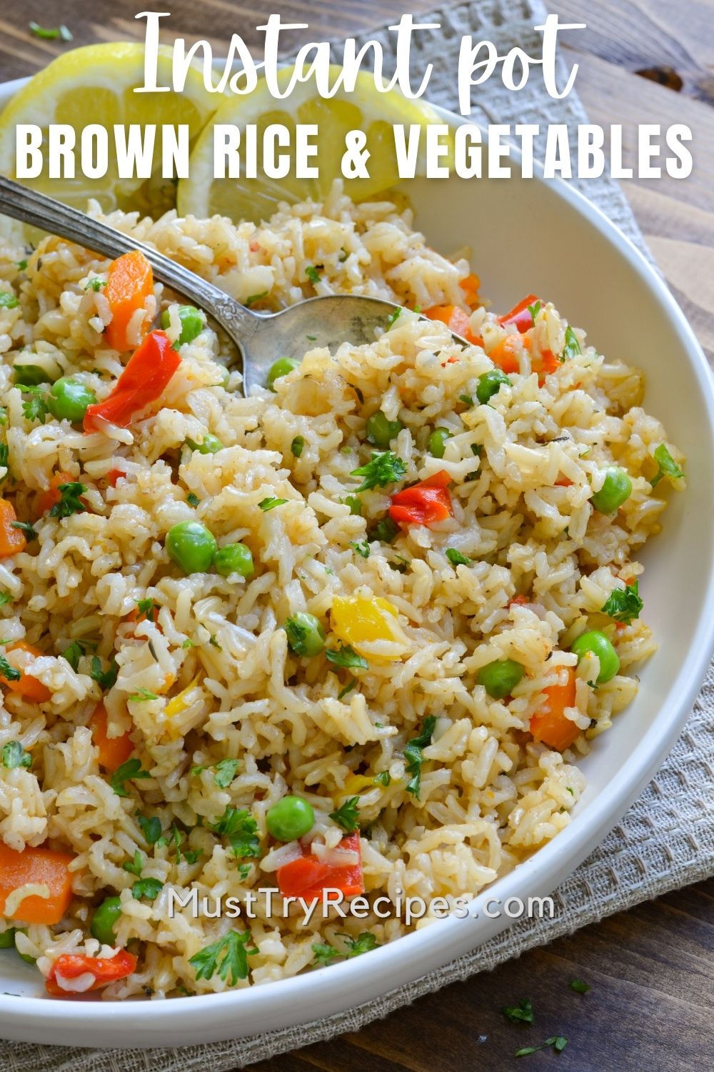 Instant Pot Brown Rice and Vegetables - Must Try Recipes