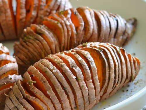 Air Fryer Hasselback Potatoes