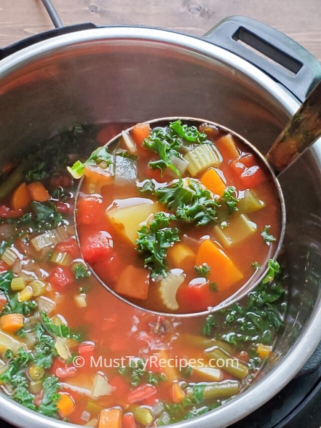 Instant Pot Vegetable Soup with Potatoes - Must Try Recipes