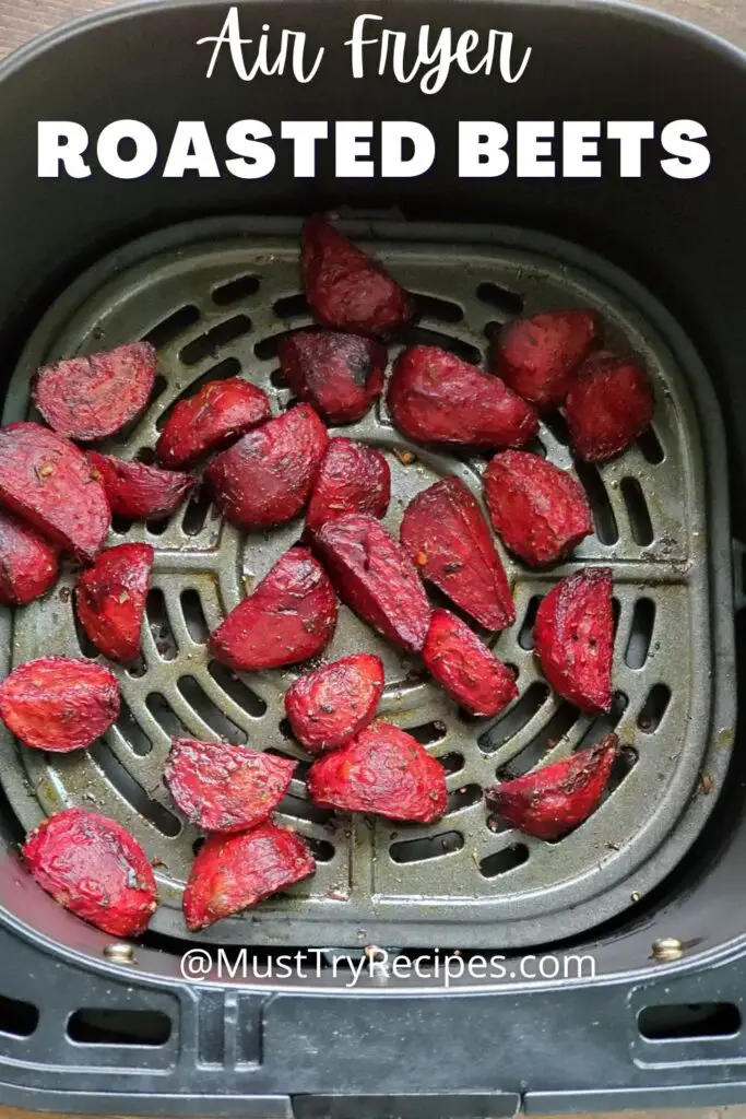 roasted red beets in air fryer basket