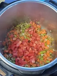 sauteing veggies and tomatoes