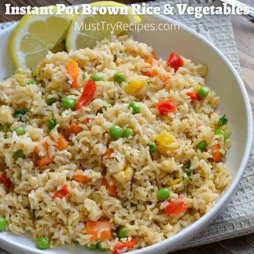 Instant Pot Brown Rice and Vegetables