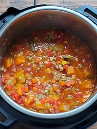 vegetable barley soup in instant pot