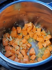 sauté sweet potatoes