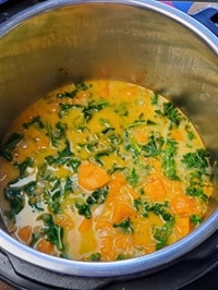kale and sweet potato soup