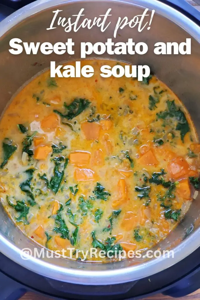 sweet potato kale soup in instant pot