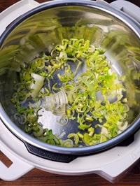 sauteing leek in instant pot